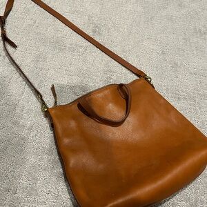 brown madewell purse